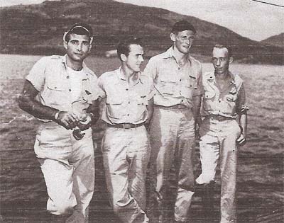 Airmen on Cobia Deck