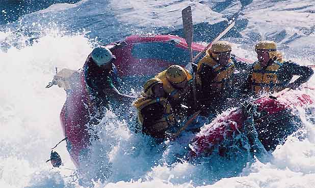 On exiting a 300 foot tunnel through solid rock...